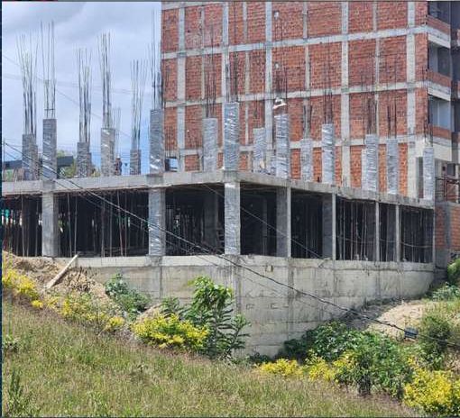Estructura de concreto de un edificio en construcción